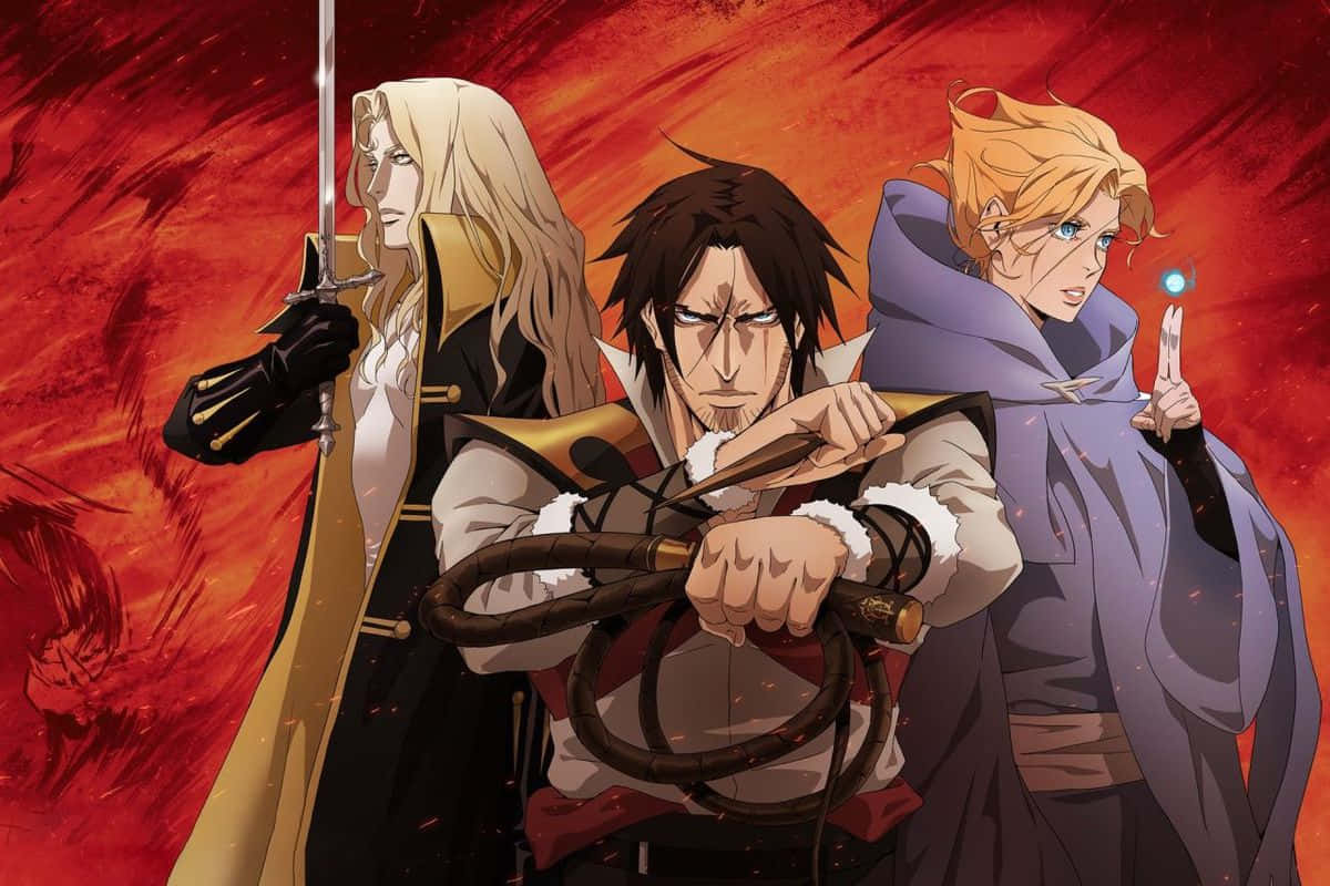 Castlevania Trio Readyfor Battle Wallpaper