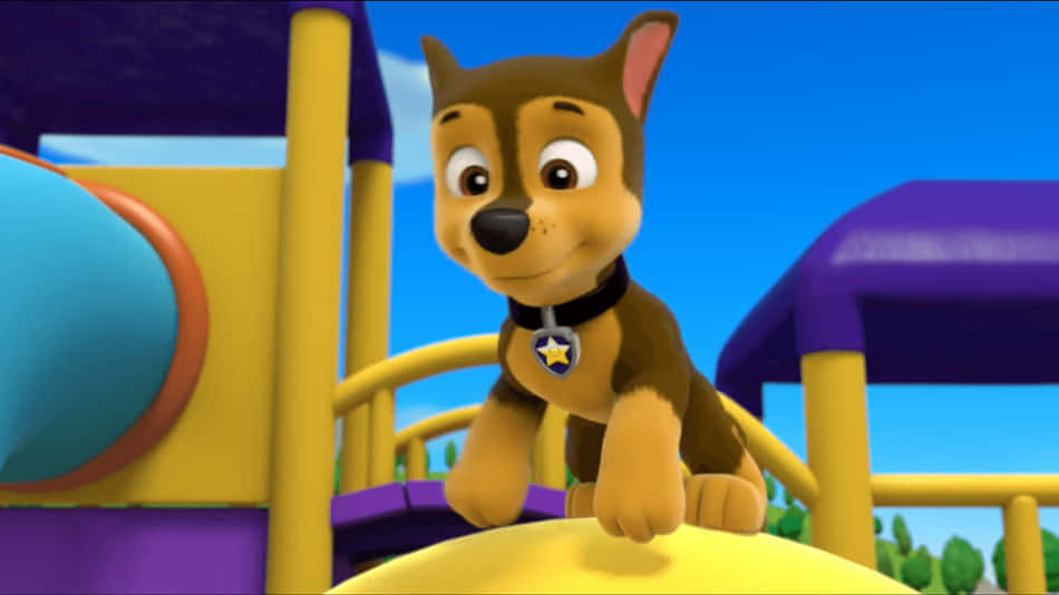 Catch Up With Chase From The Paw Patrol Wallpaper