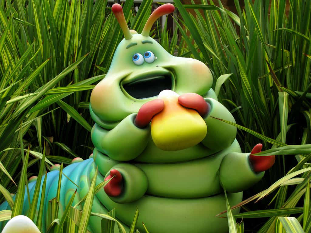 Caterpillar Eating A Bugs Life Wallpaper