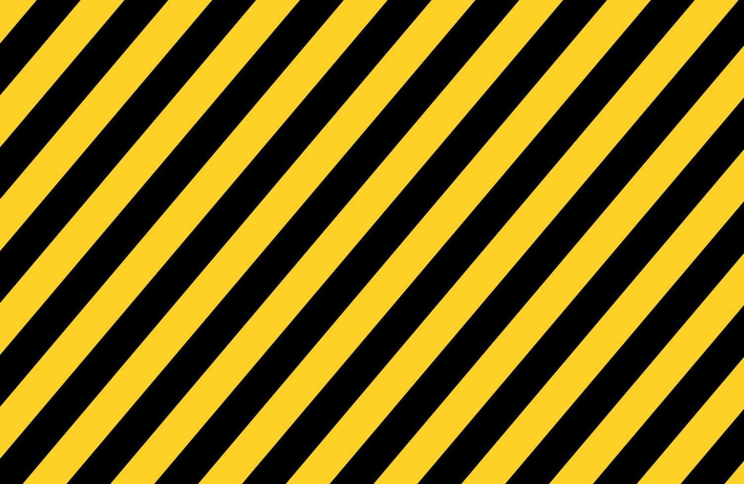 Caution Stripes Pattern Wallpaper