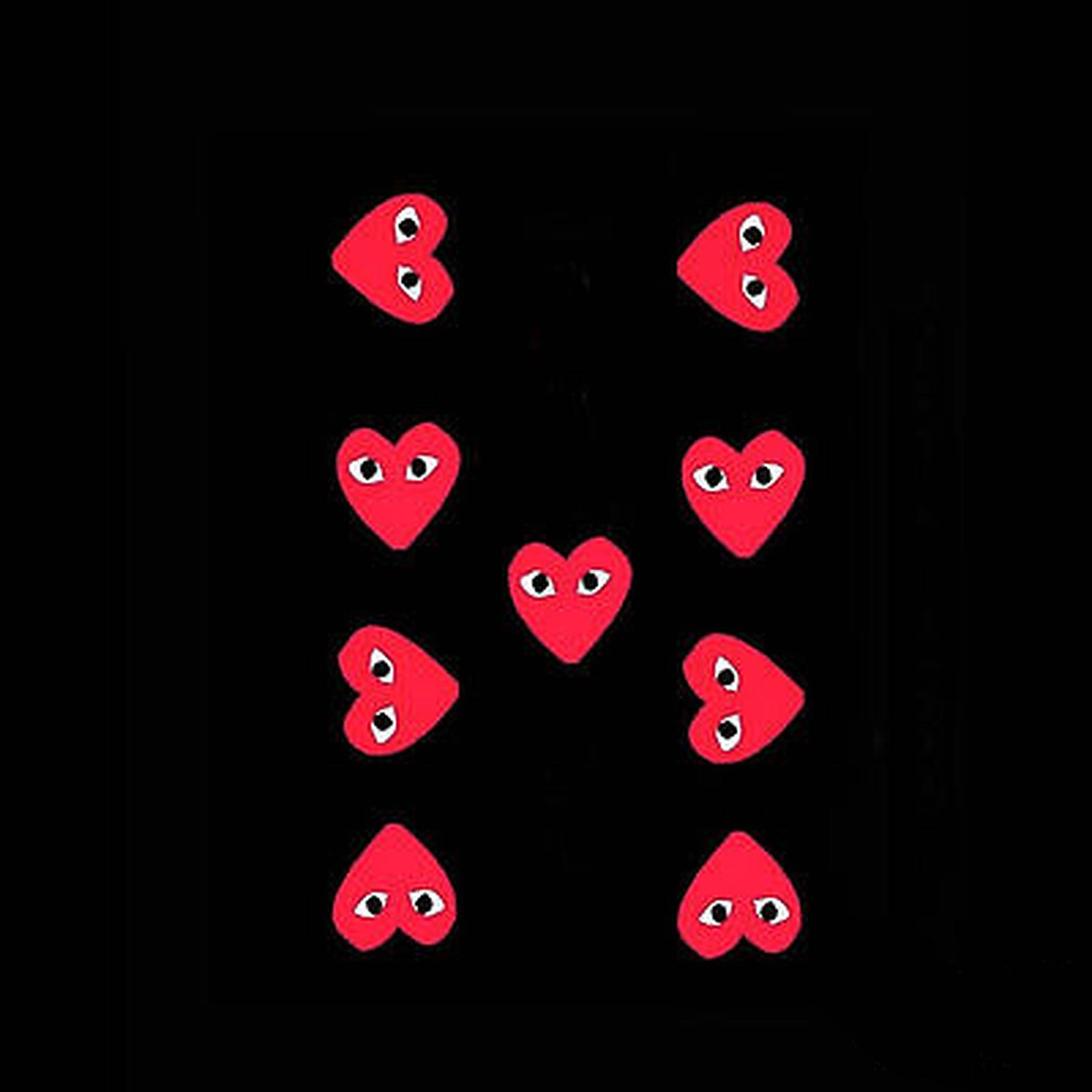 Cdg Heart Letter H Wallpaper