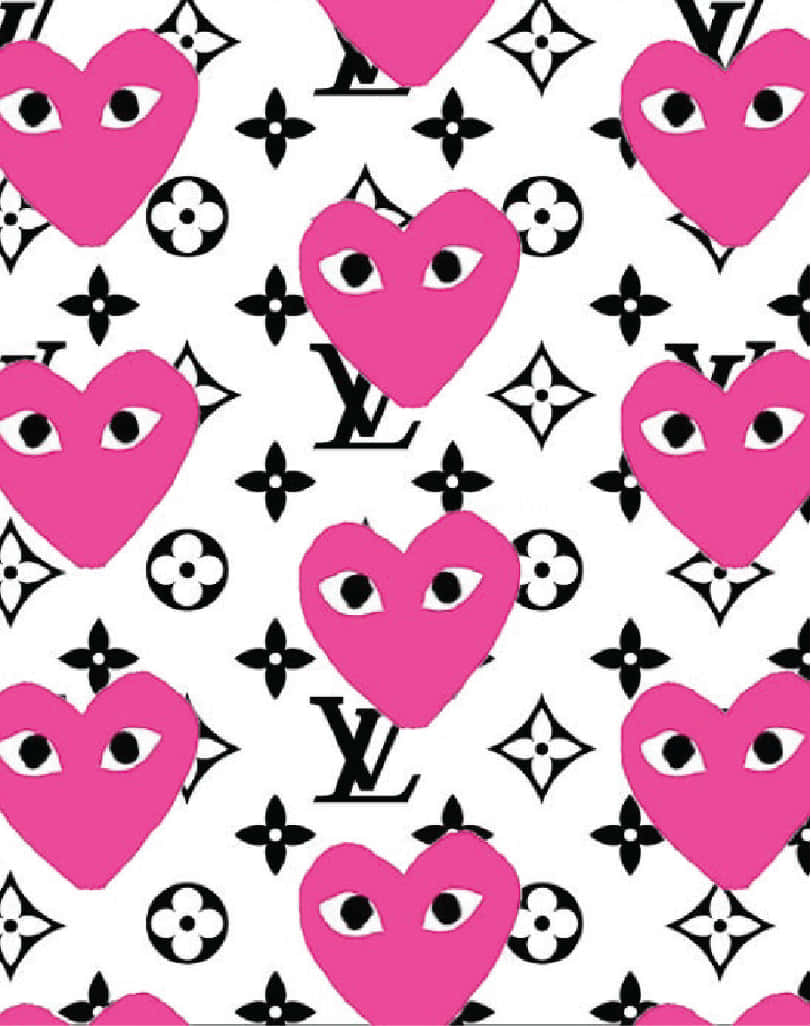 Cdg Play Louis Vuitton Wallpaper