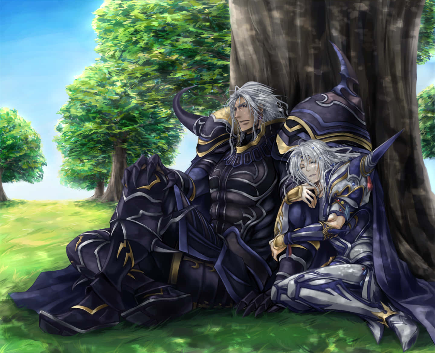 Ceciland Kain Final Fantasy I V Wallpaper