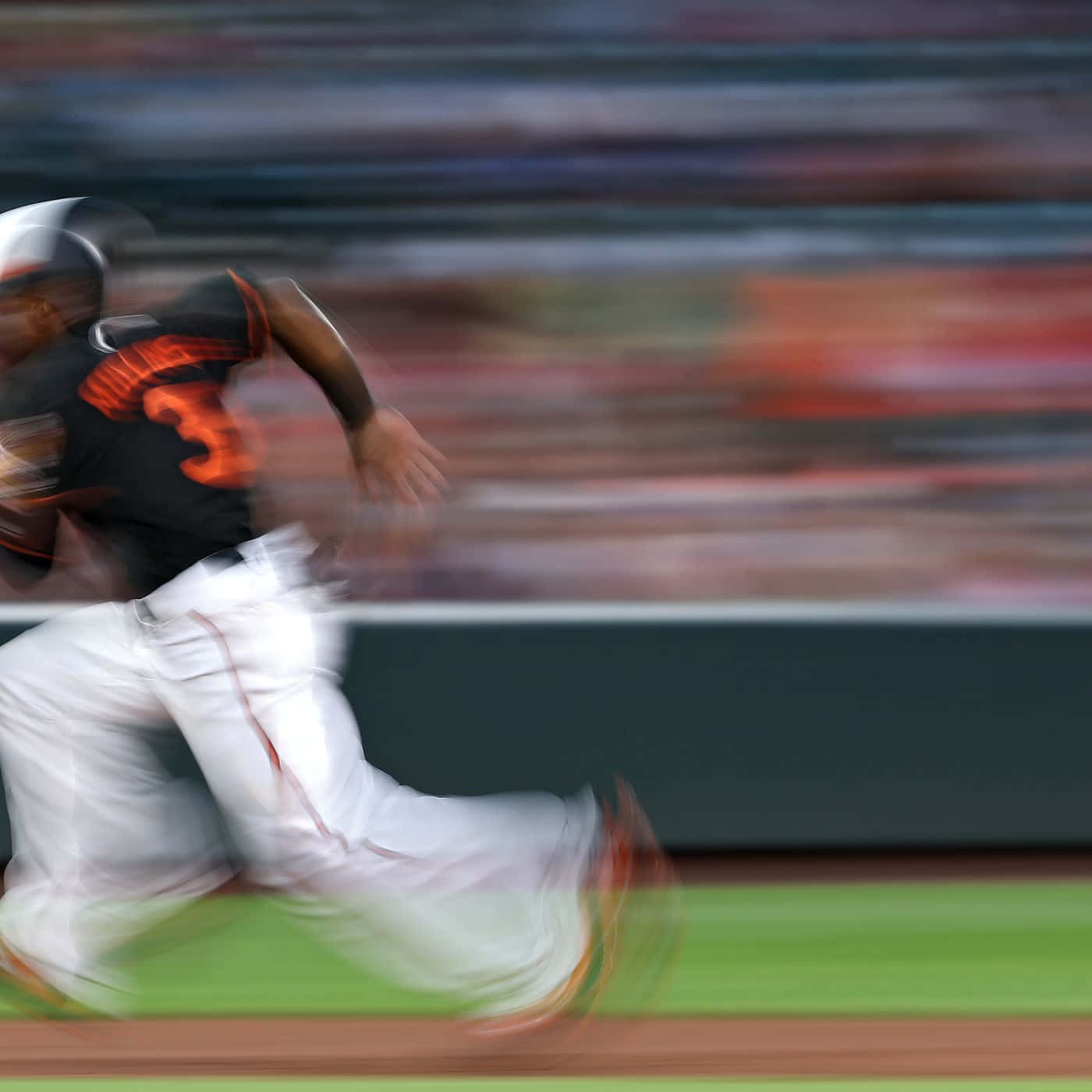 Cedric Mullins Baseball Playerin Motion Wallpaper