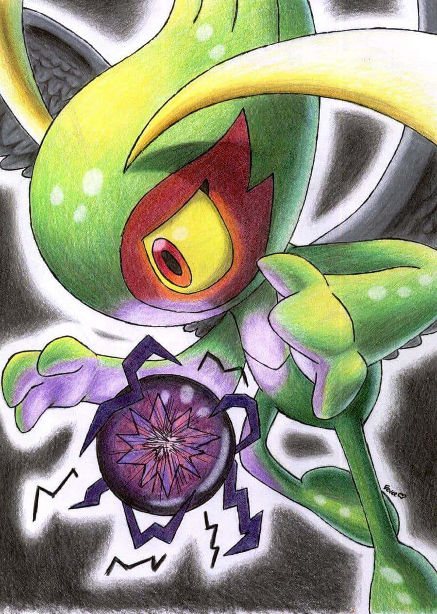 Celebi Pokemon Artwork Wallpaper