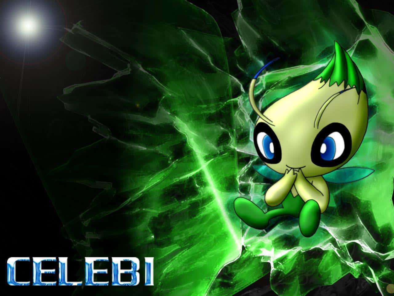 Celebi Pokemon Time Travel Background Wallpaper