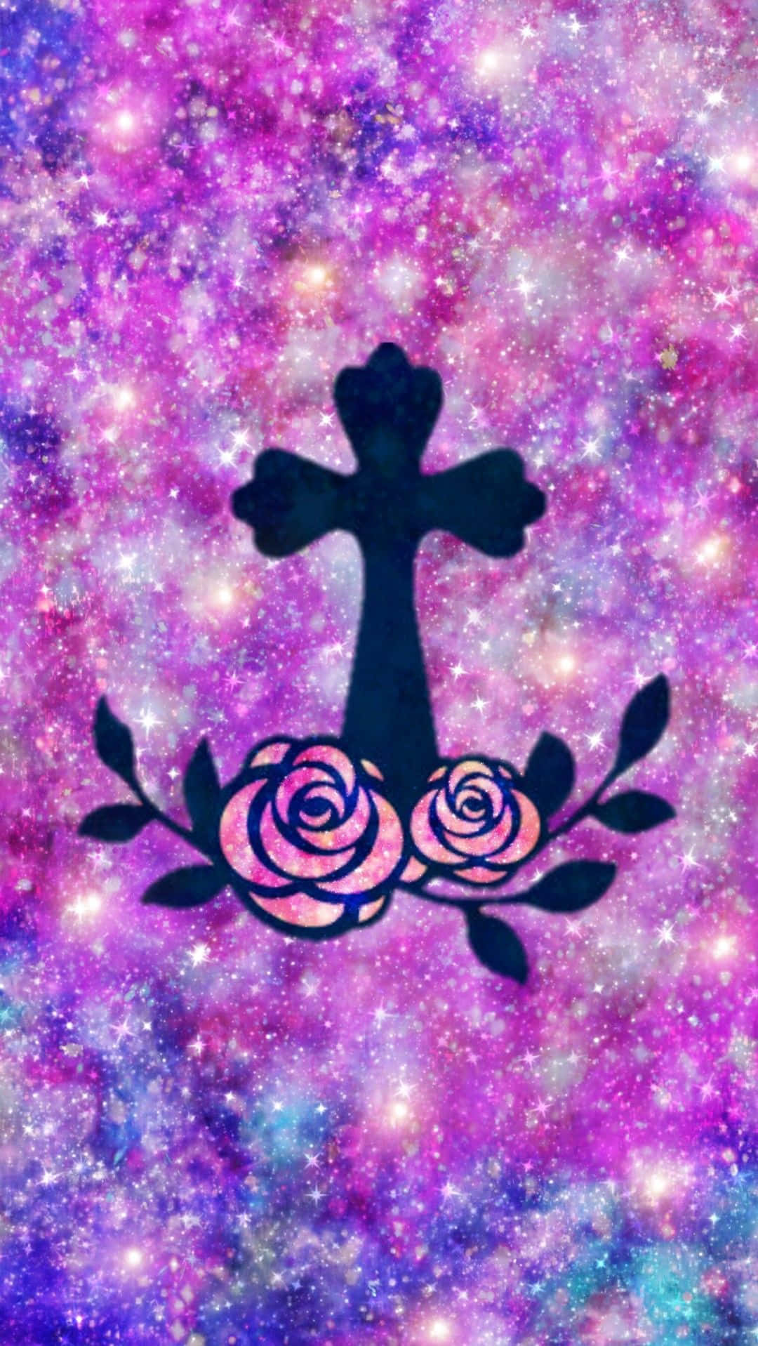 Celebrate A Life Of Faith Through A Beautiful Pink Cross. Wallpaper