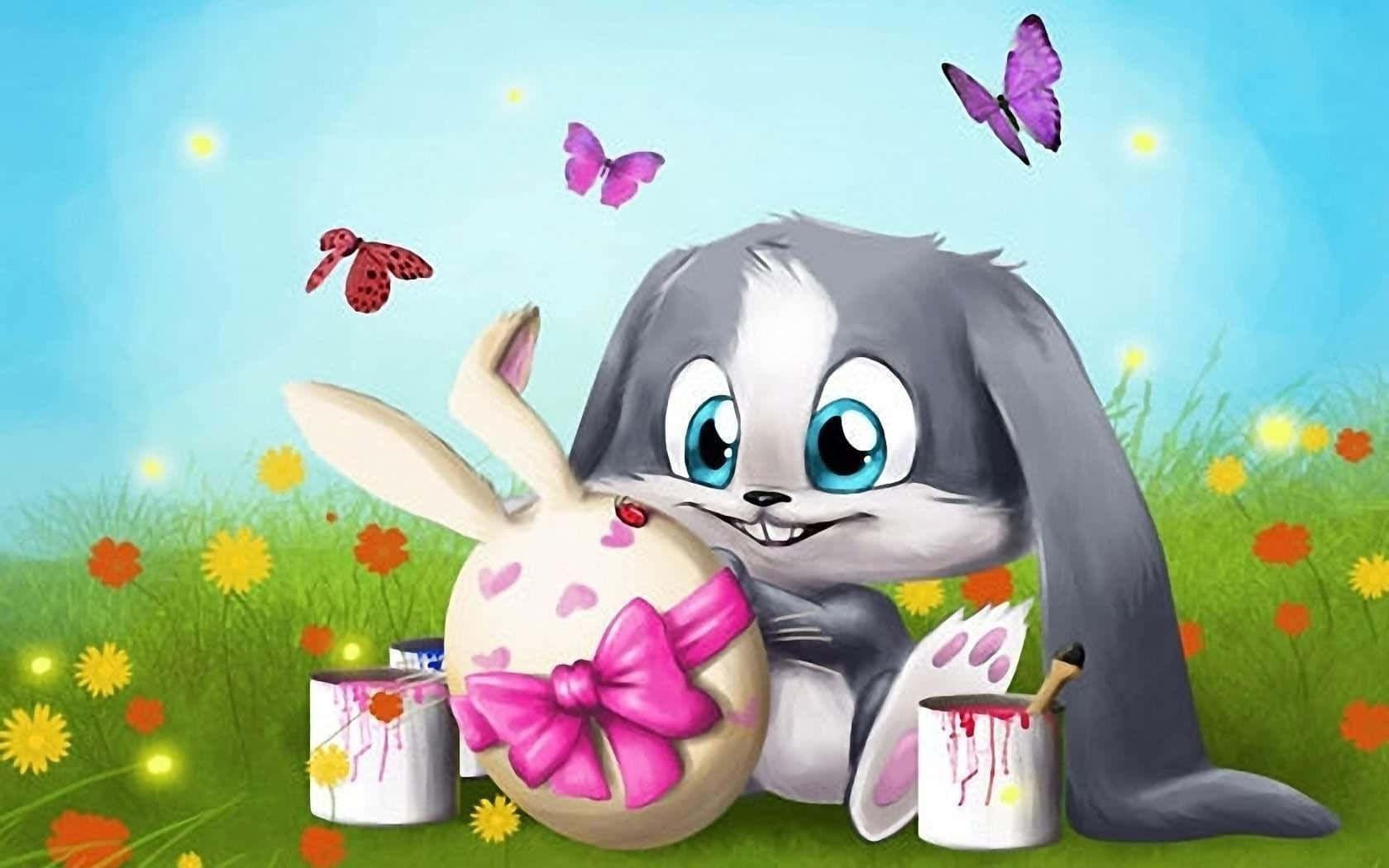 Celebrate Easter—cute And Happy Wallpaper