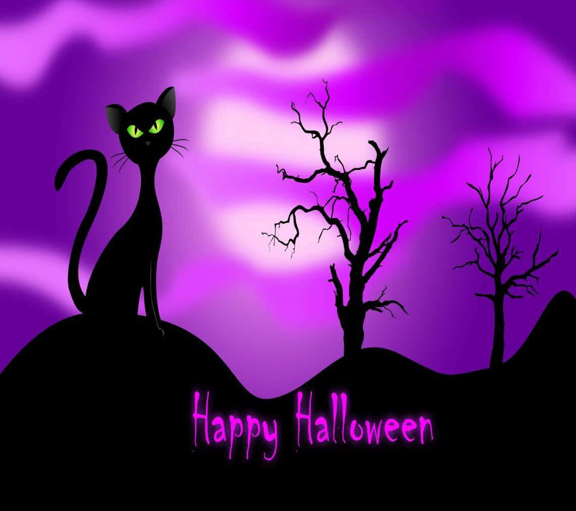 Celebrate Halloween With A Mystical Shade Of Purple. Wallpaper