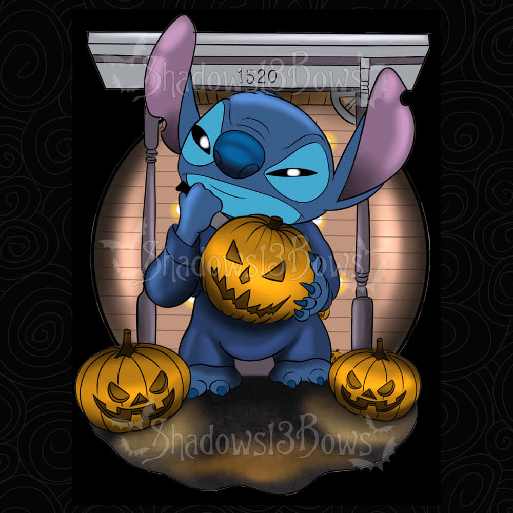 Celebrate Halloween With Lilo And Stitch! Wallpaper