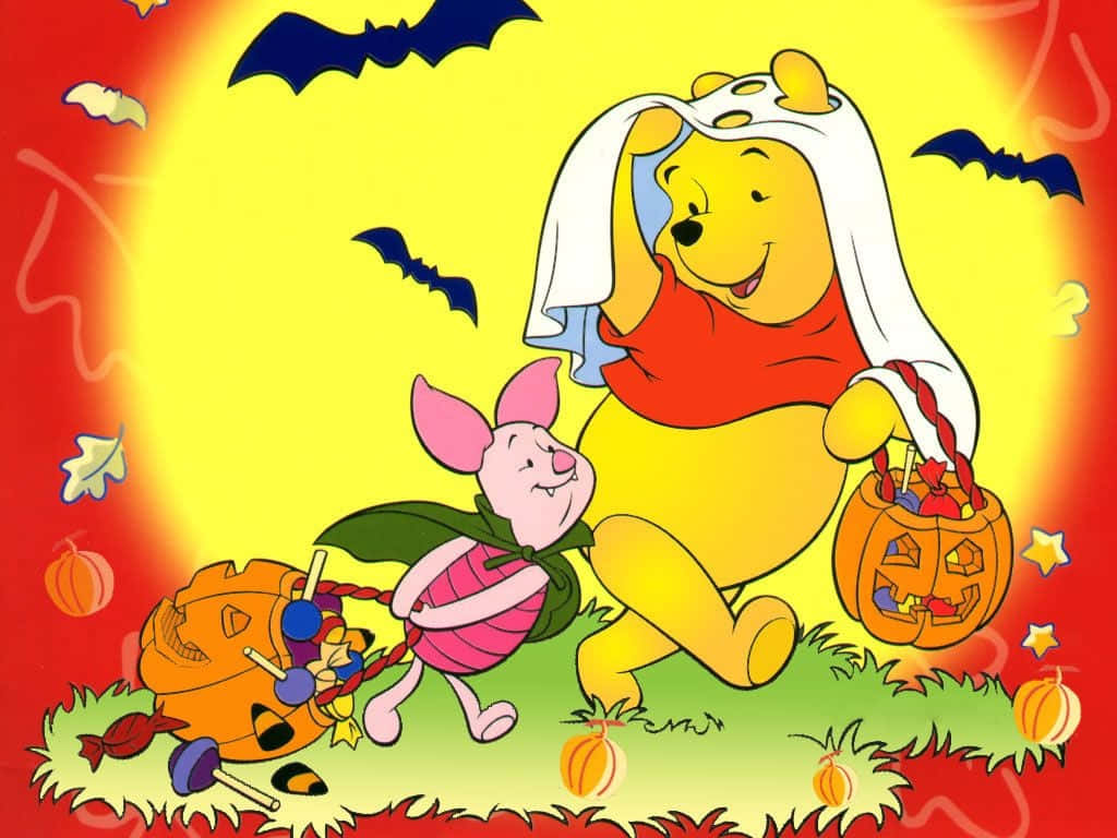 Celebrate Halloween With Winnie The Pooh! Wallpaper