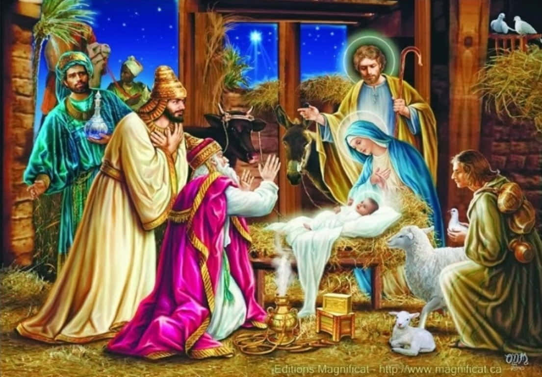 Celebrate Jesus This Christmas Wallpaper