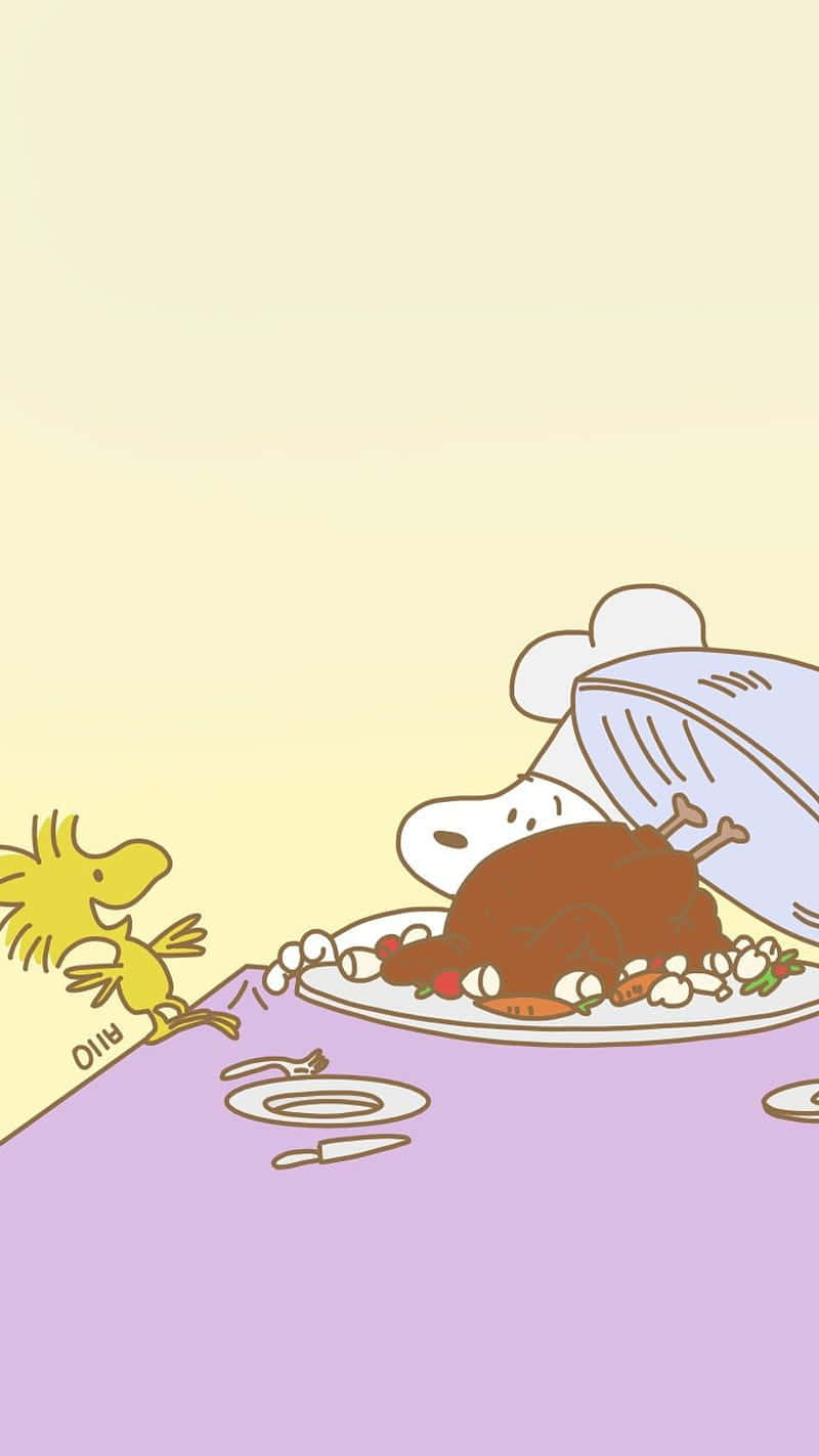 Celebrate Thanksgiving With Snoopy This Year! Wallpaper