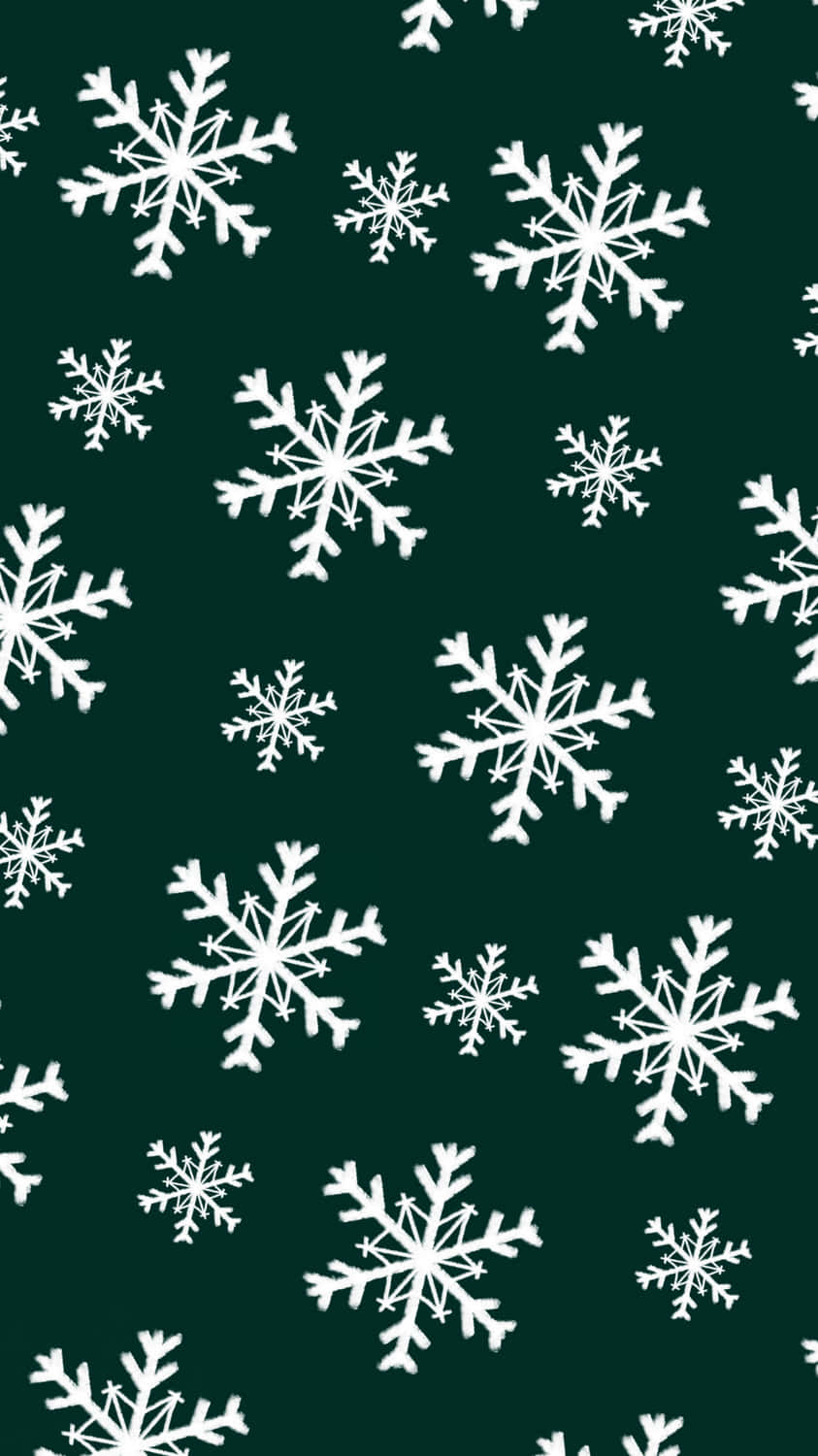 Celebrate The Festive Season In Style With A Dark Green Christmas Wallpaper