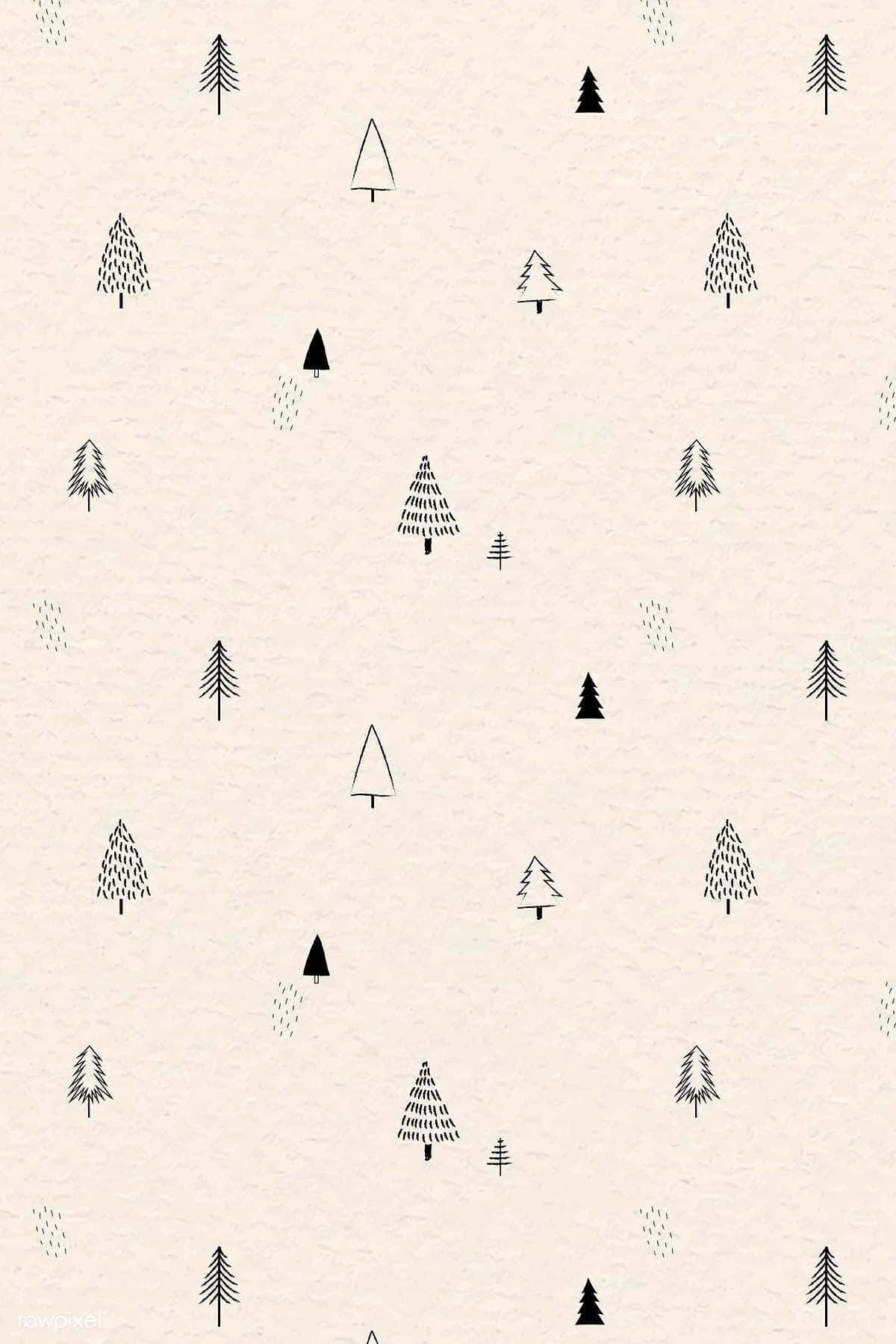 Celebrate The Holiday Season With A Cute And Simple Christmas. Wallpaper