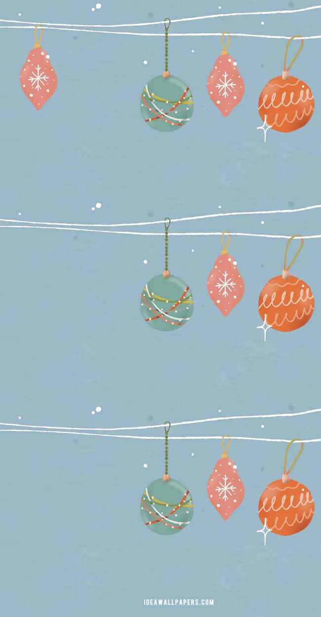 Celebrate The Holiday Season With A Cute Simple Christmas Wallpaper