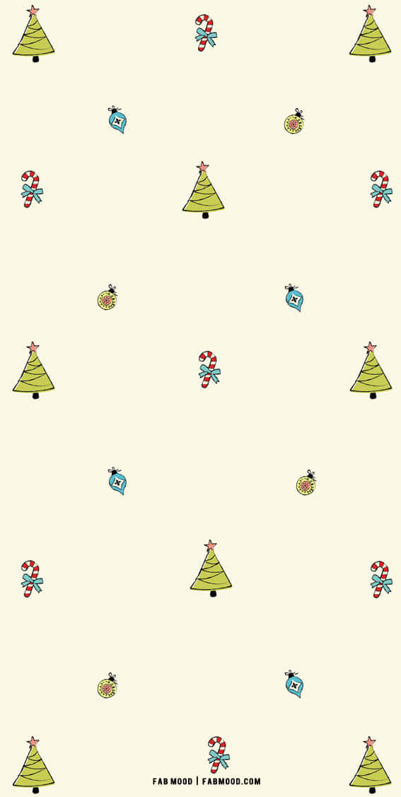 Celebrate The Holiday Season With This Cute, Simple Christmas Scene. Wallpaper