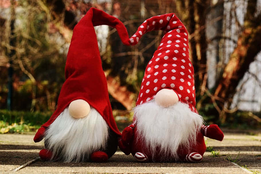 Celebrate The Holidays With A Christmas Gnome Wallpaper