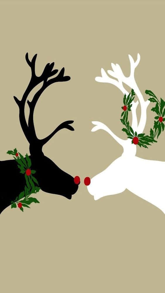 Celebrate The Holidays With This Fun Christmas Iphone! Wallpaper