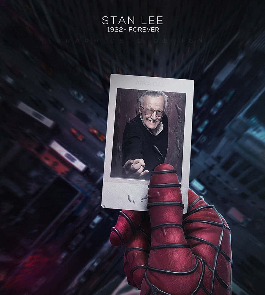 Celebrate The Legacy Of Marvel Comics’ Iconic Stan Lee Wallpaper