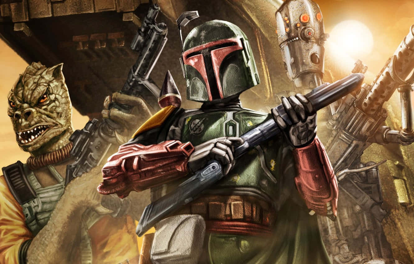 Celebrate The Return Of Boba Fett In Star Wars: The War Of The Bounty Hunters Wallpaper