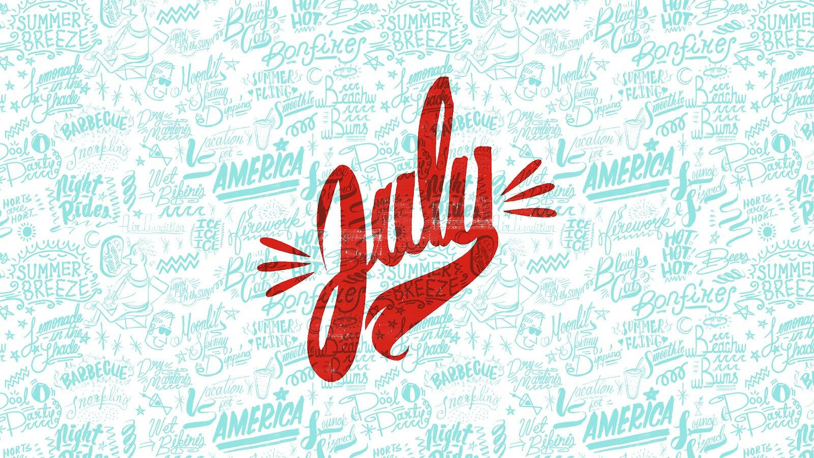 Celebrate The Sunny Days Of July Wallpaper