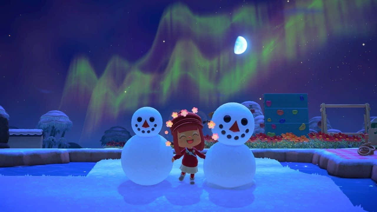 Celebrate The Winter Holidays With Animal Crossing Wallpaper