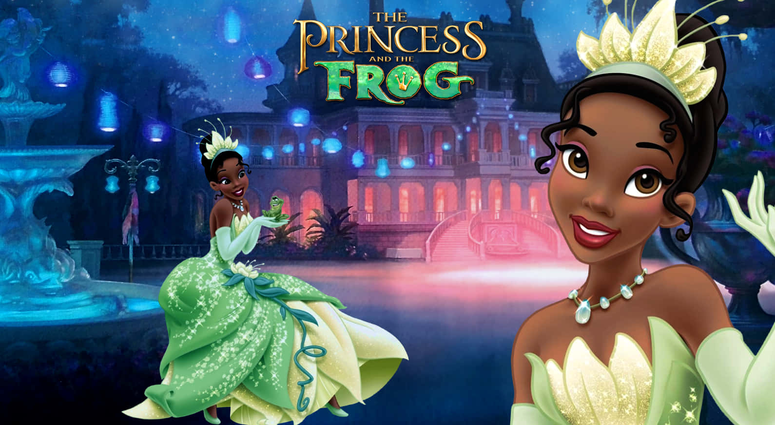 Celebrating Princess Tiana's Boisterous Journey Wallpaper