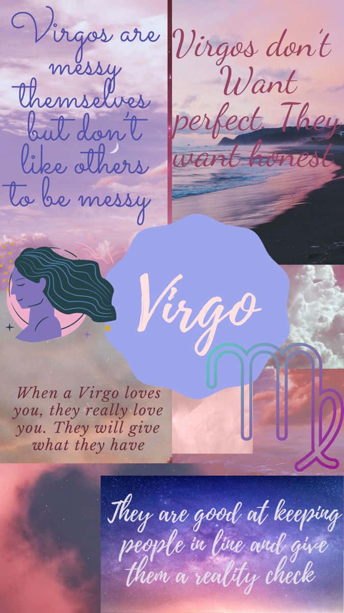 Celebrating The Zodiac Symbol Of Virgo Wallpaper