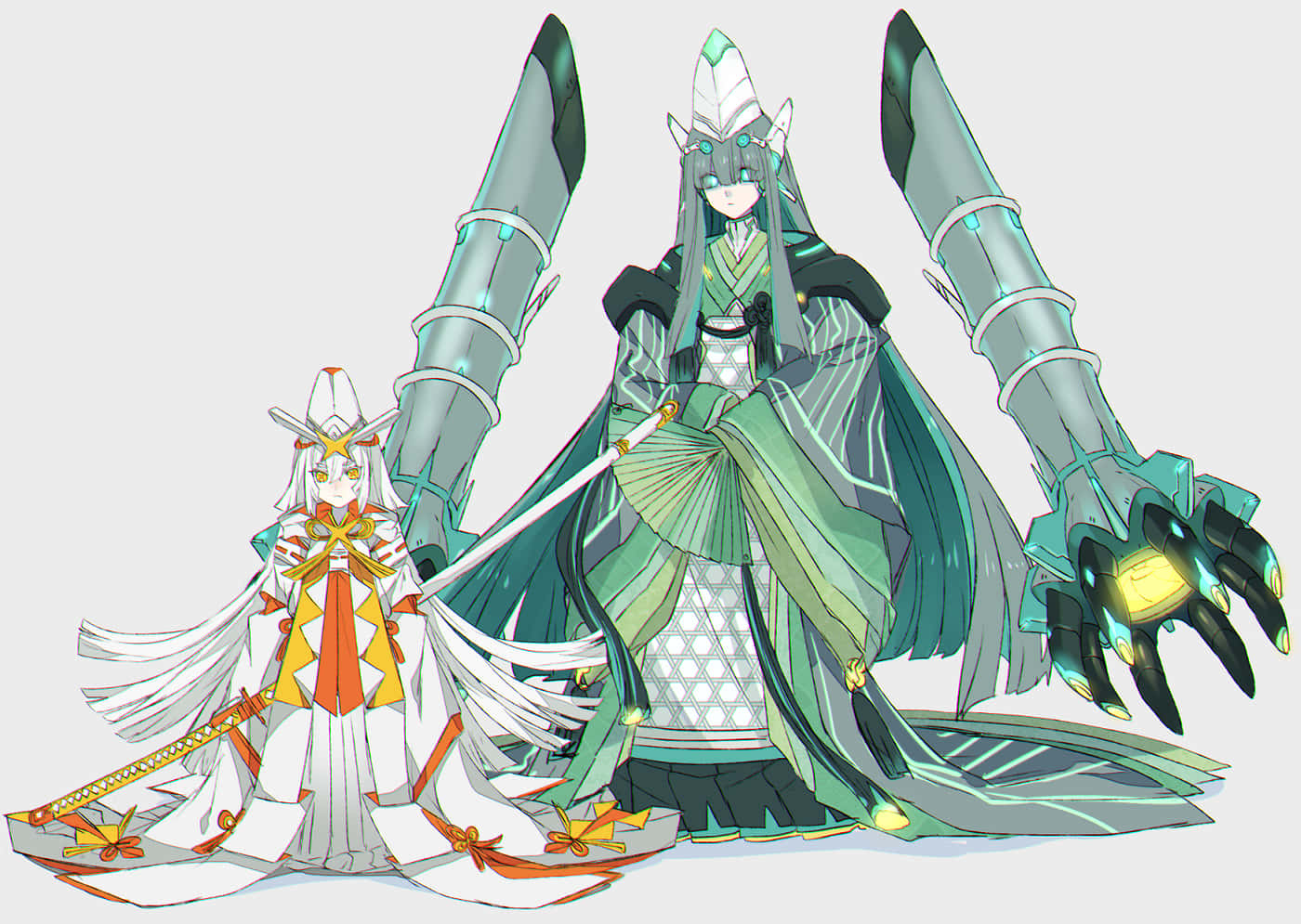 Celesteela And Kartana In Human Form Wallpaper