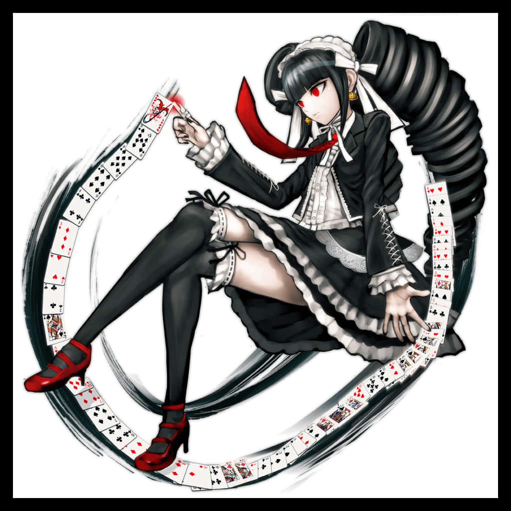 Celestia Ludenberg Card Spread Danganronpa Pfp Wallpaper