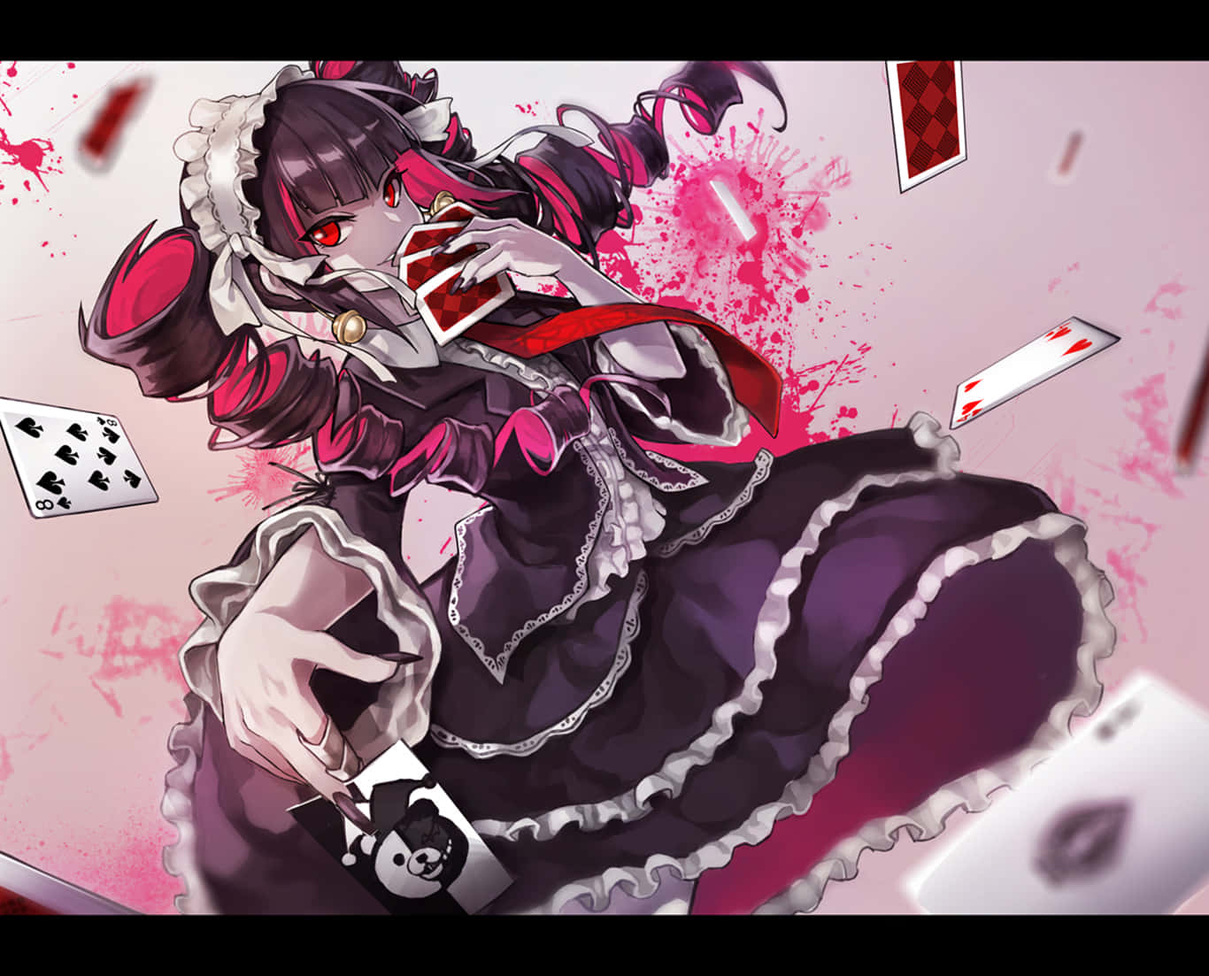 Celestia Ludenberg Cards Danganronpa Pfp Wallpaper