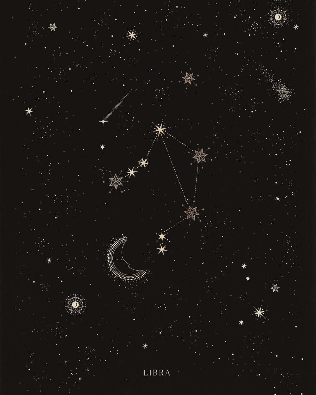 Celestial Guide: The Constellations In The Night Sky Wallpaper