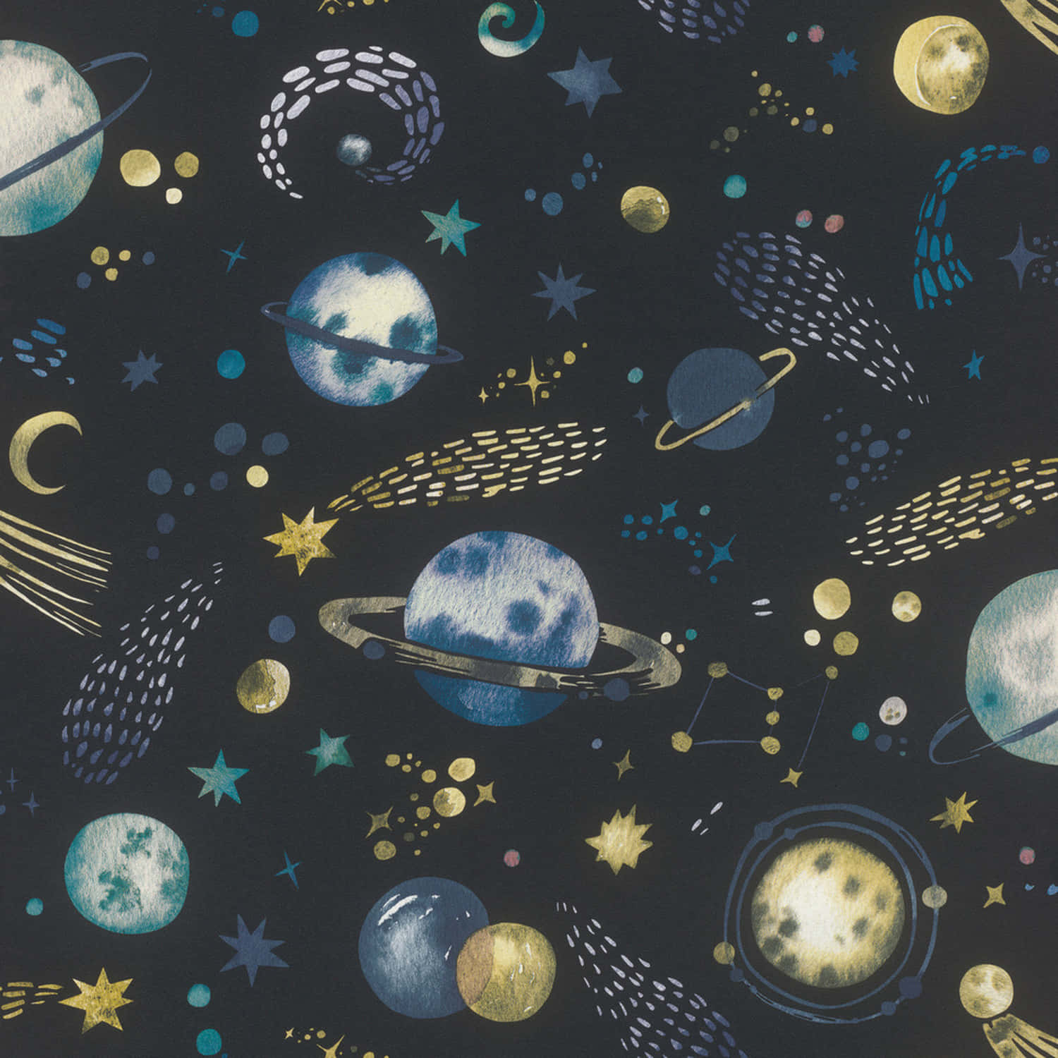 Celestial_ Pattern_ Aesthetic Wallpaper