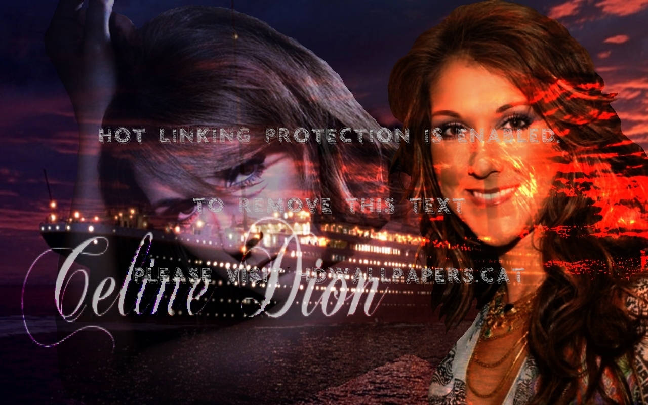 Celine Dion Performing Live On Stage Wallpaper