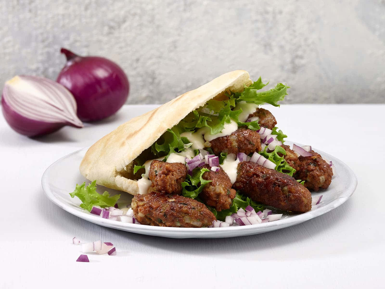 Ćevapi Sausages Salad Wallpaper