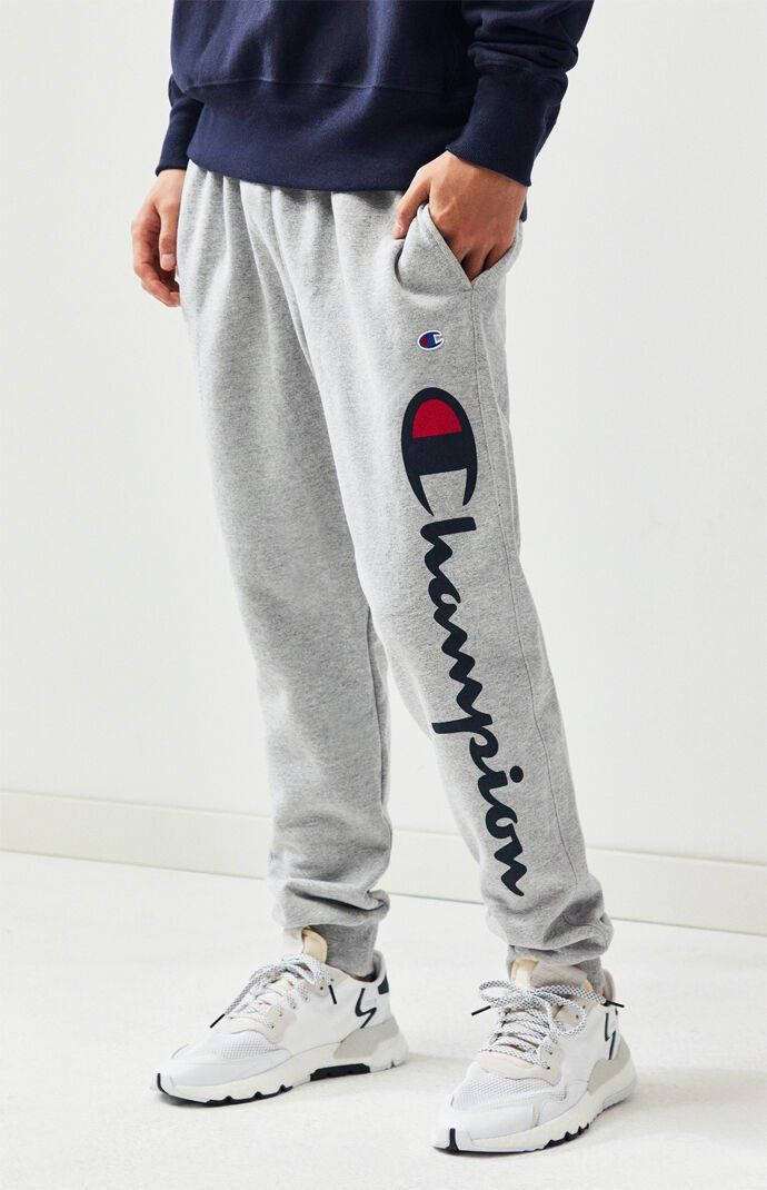 Champion Logo Sweatpants Wallpaper