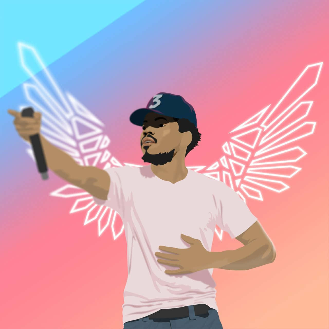 Chance Cartoon The Rapper Wallpaper