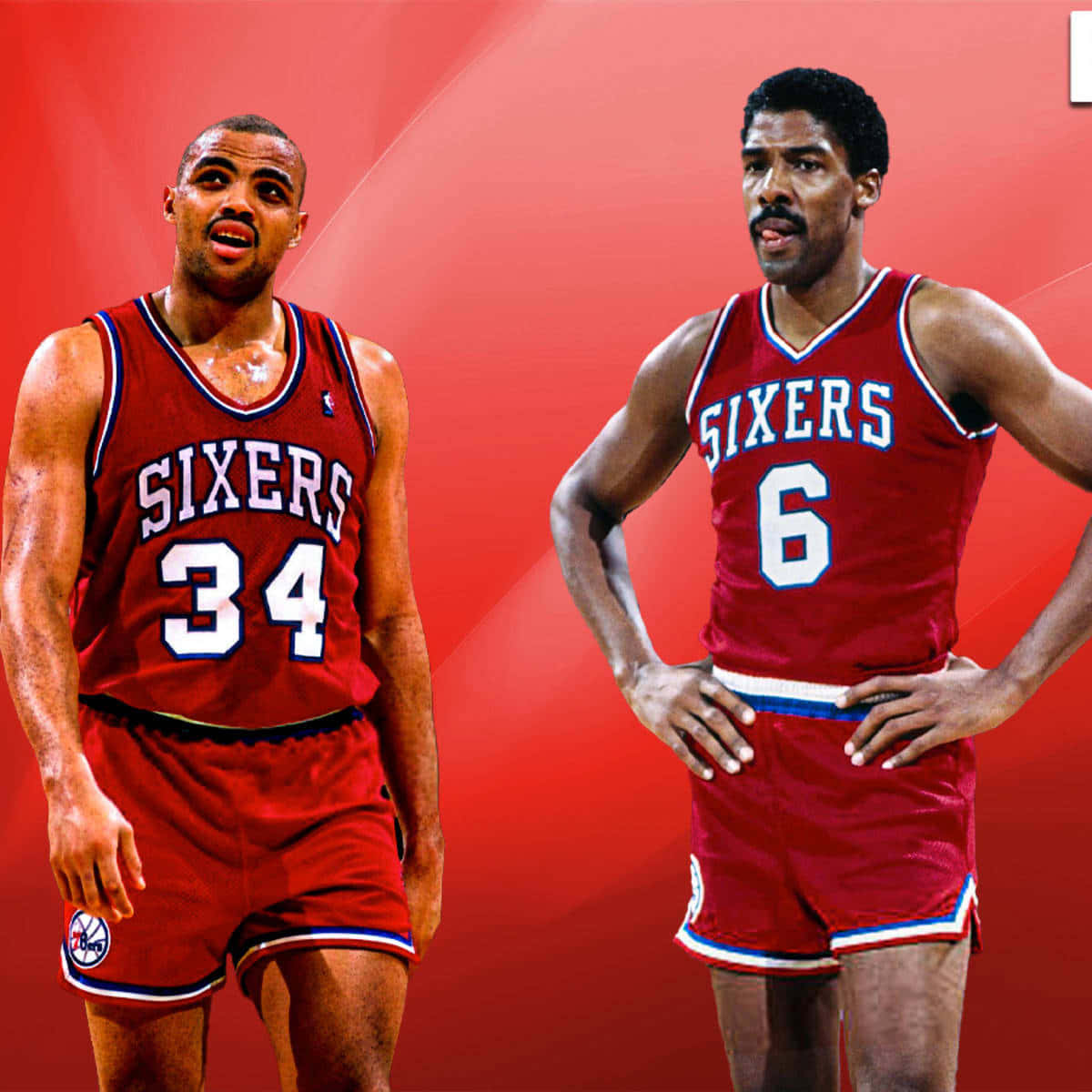 Charles Barkley And Julius Erving Wallpaper