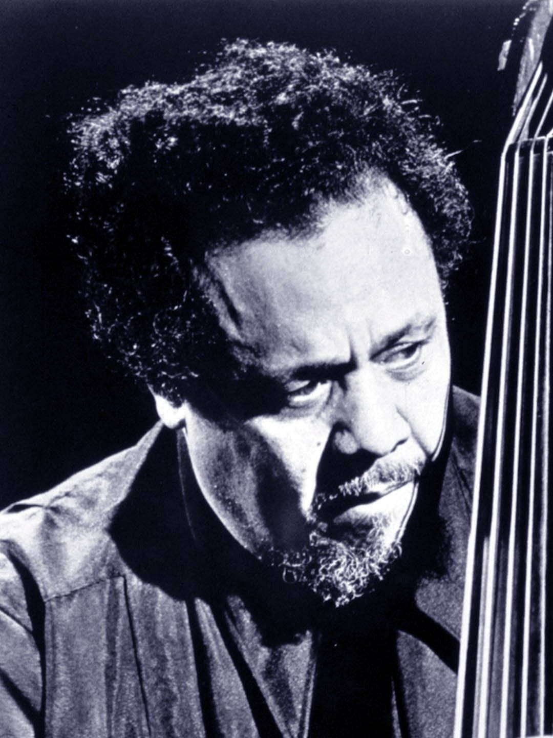 Charles Mingus Greyscale Portrait Wallpaper