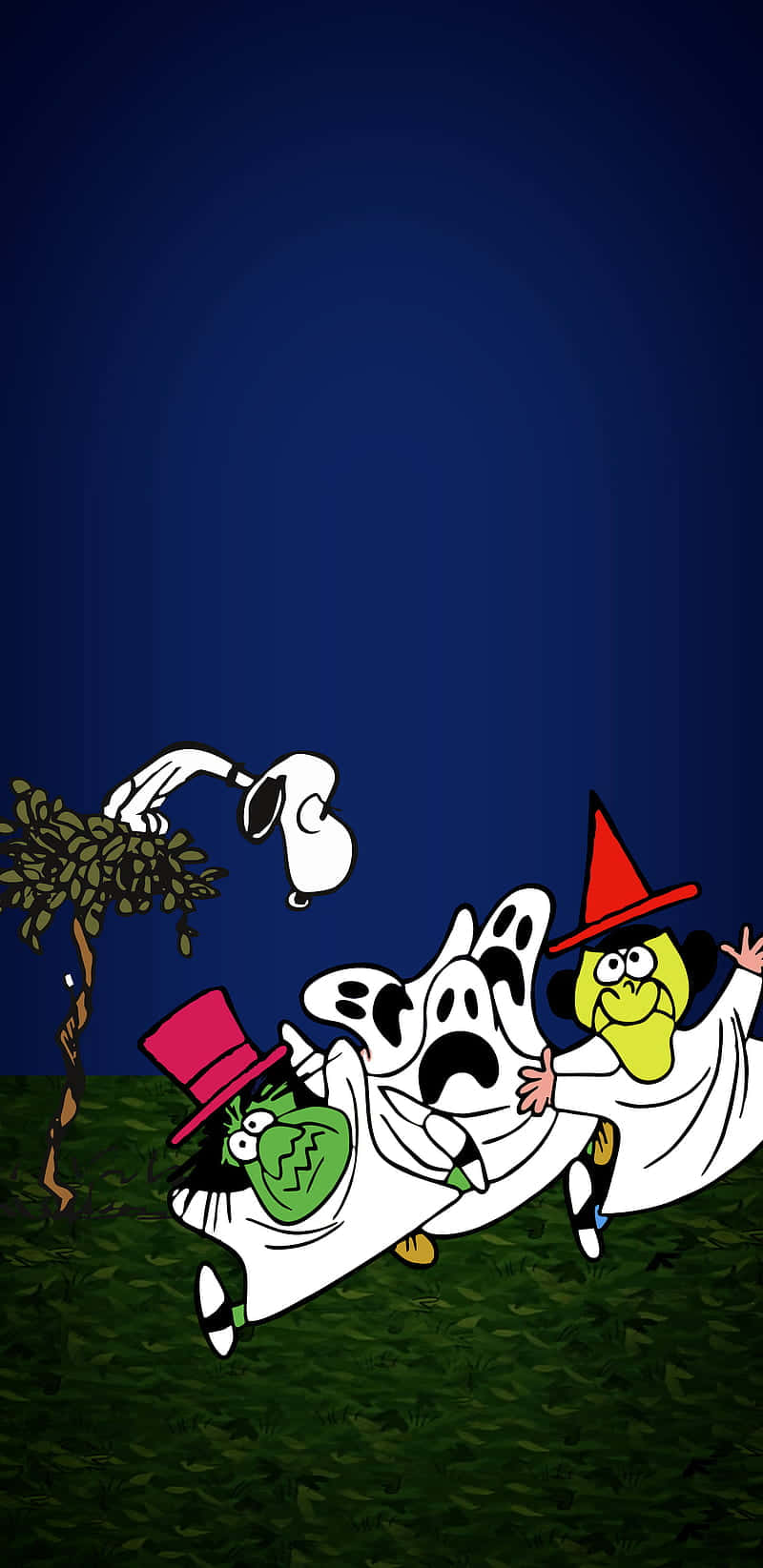 Charlie Brown And The Peanuts Gang Getting In The Halloween Spirit! Wallpaper