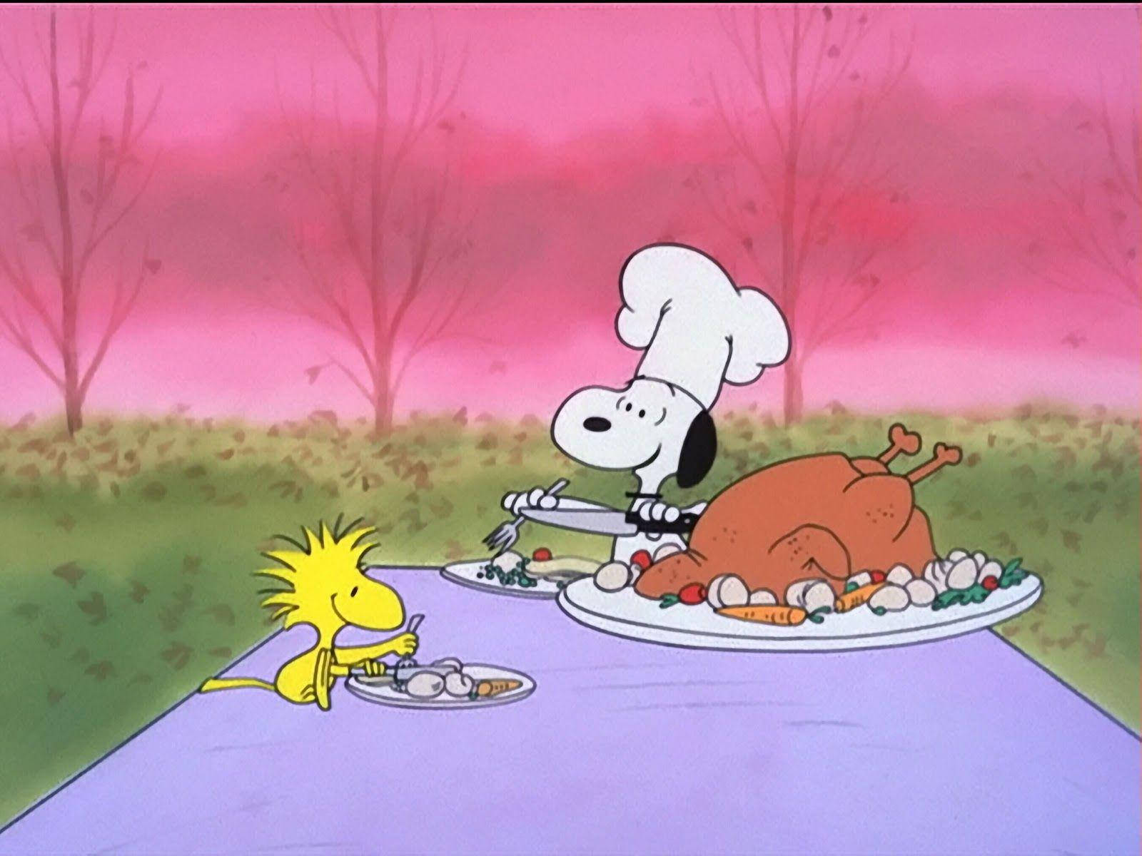 Charlie Brown Dinner Wallpaper