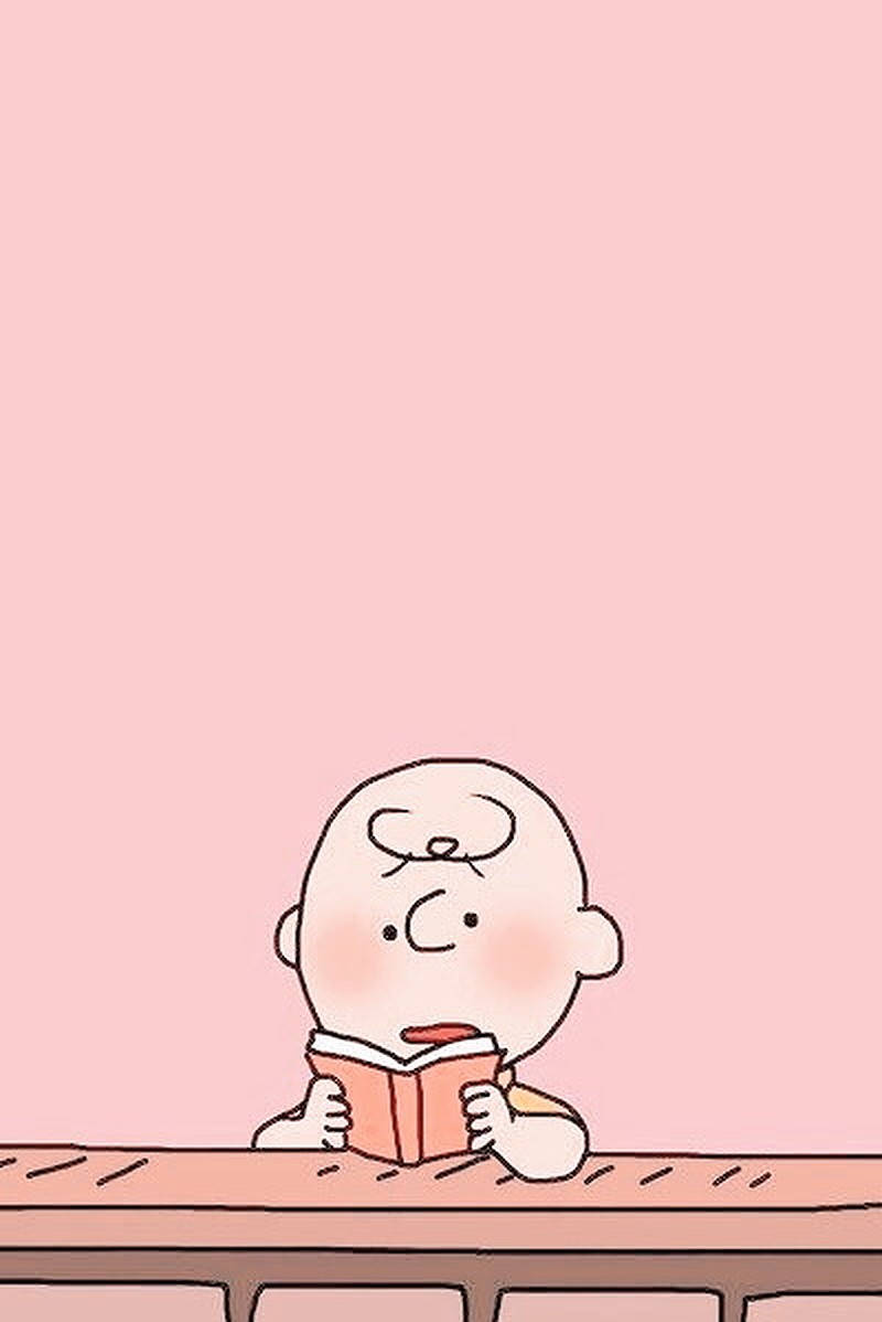 Charlie Brown Pink Aesthetic Wallpaper