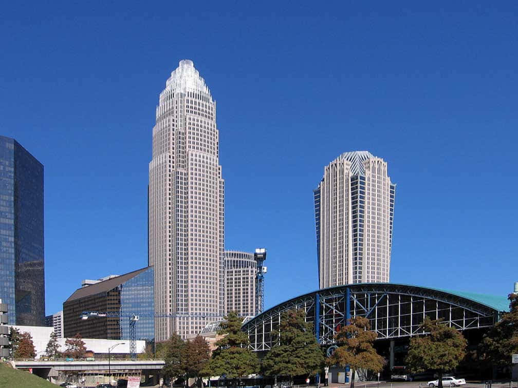 Charlotte Skyline Daytime Wallpaper