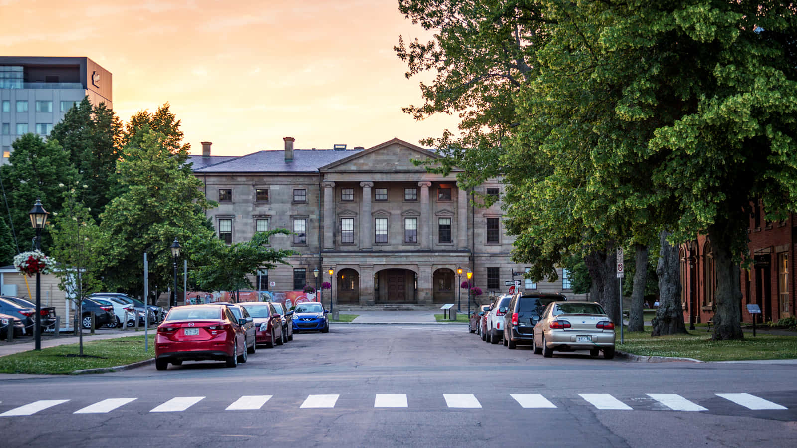 Charlottetown Historic Building Dusk Street View Wallpaper