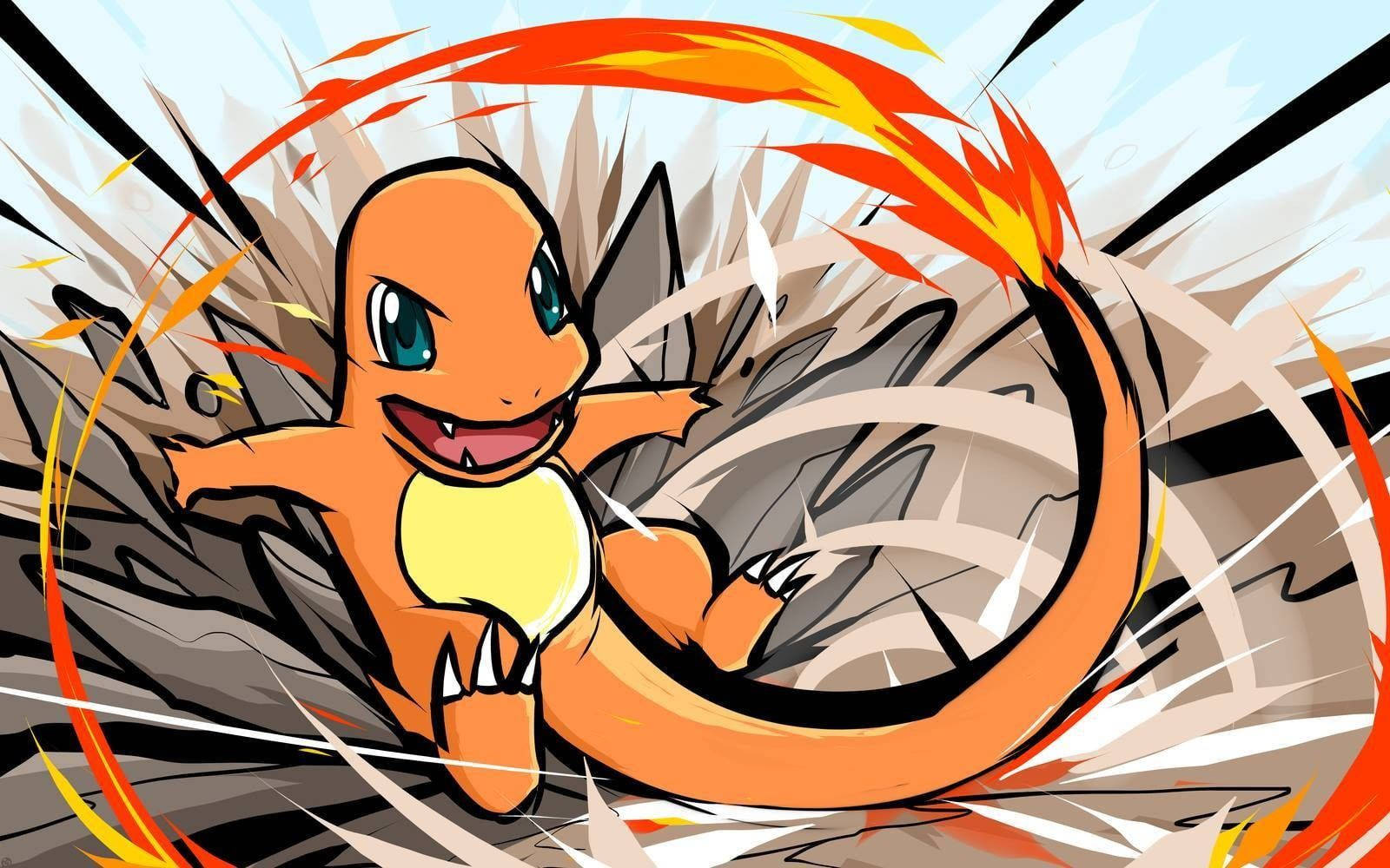 Charmander Tail Smash Wallpaper