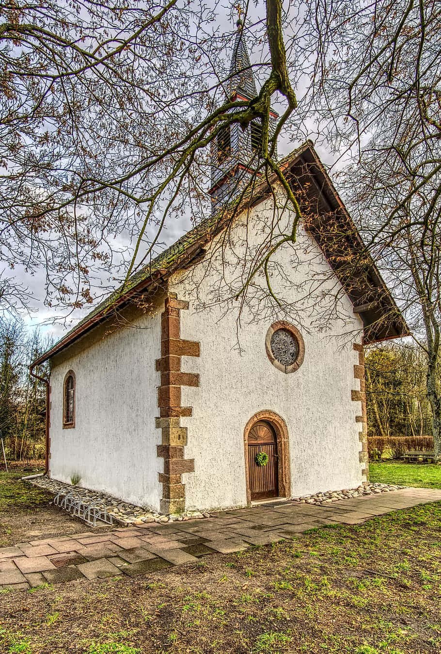 Charming Countryside Chapel.jpg Wallpaper