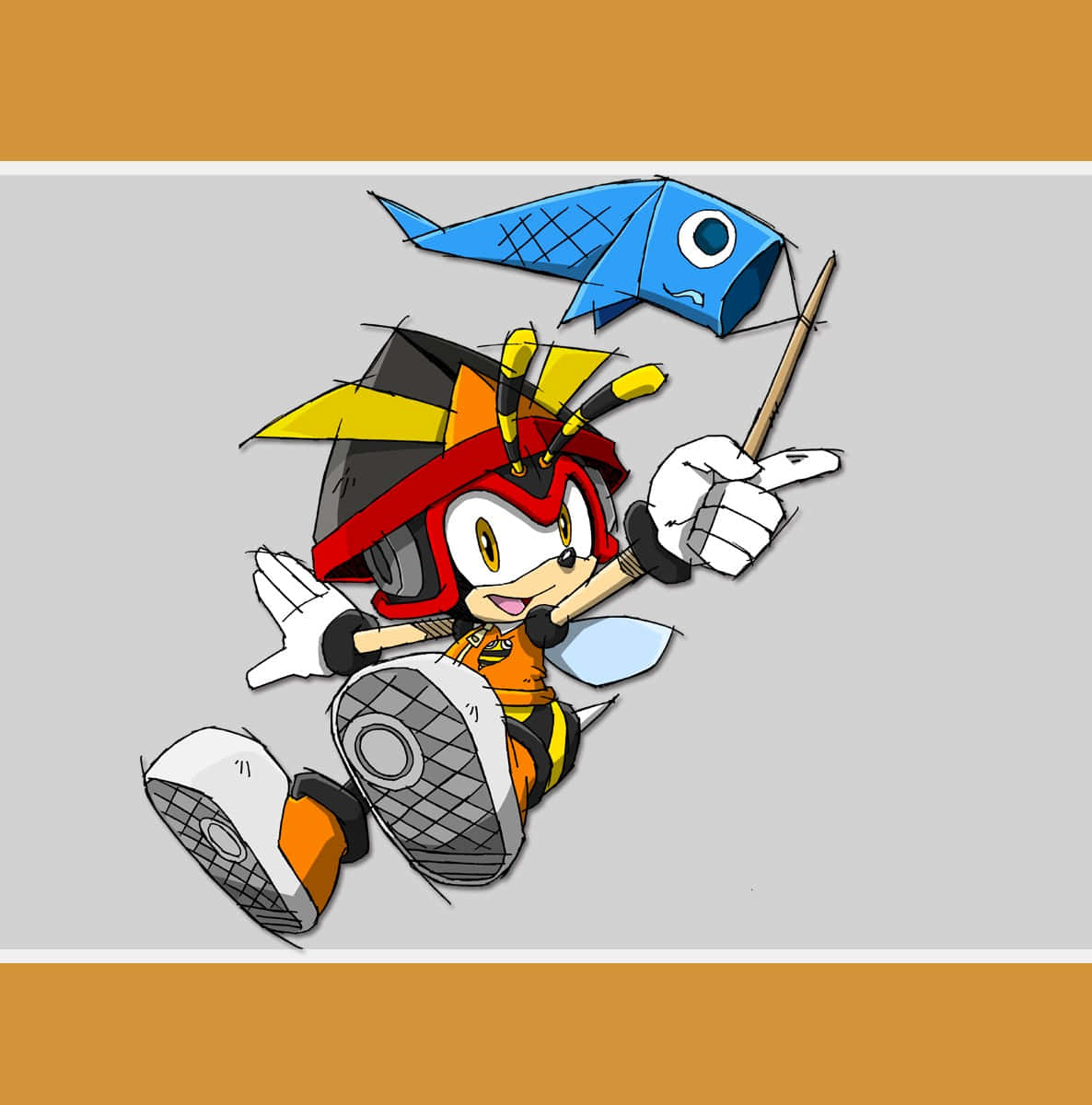 Charmy Bee - Flying High In The Sonic Universe Wallpaper