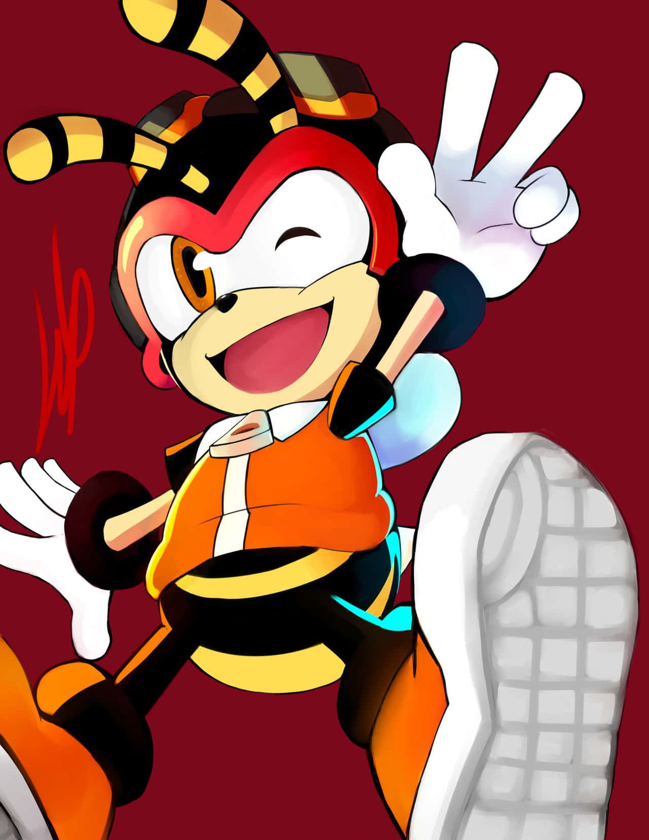 Charmy Bee - Vibrant And Energetic Wallpaper Wallpaper