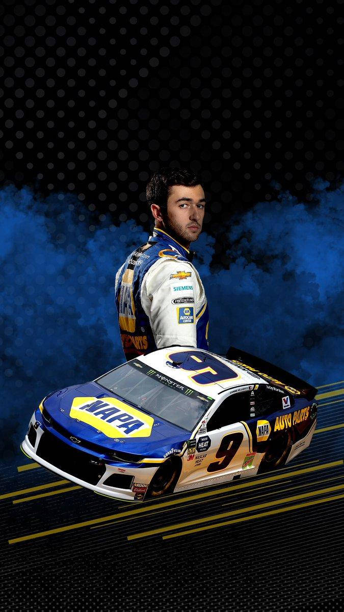 Chase Elliot Fan Edit Dotted Background Wallpaper